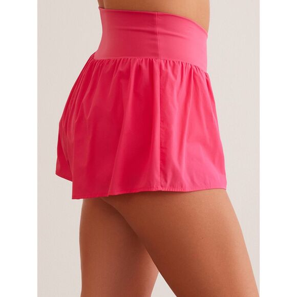 aerie Pants - Offline by Aerie Hot Pink Cross Front Real Me Short Shorts, size M